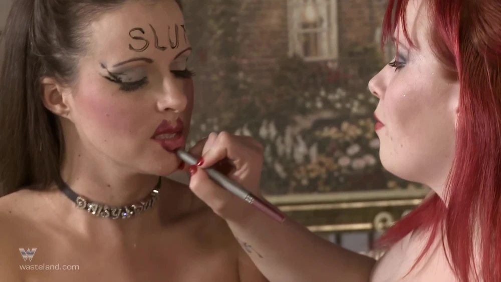 Redhead Mistress Brands Her Slutty Sub with Filthy Markings: Watch on SadoOnly